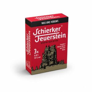 Schierker Feuerstein Flasche mit Gebirge