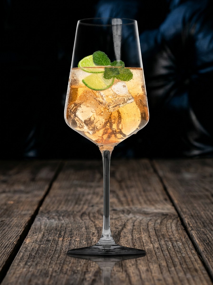 Refreshing drink with lime